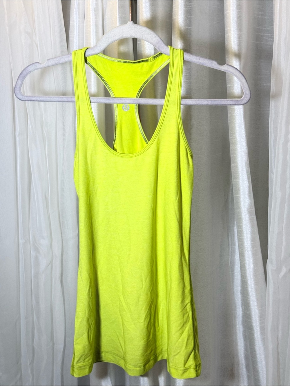 lululemon athletica Neon Yellow Racerback Training Tank